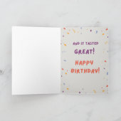 Birthday Cake Card Kaart (Binnen)