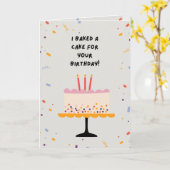Birthday Cake Card Kaart (Gele Bloem)