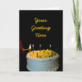 Birthday Cake Card Kaart (Voorkant)