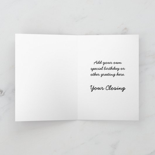 Birthday Cake Card Kaart (Binnen)