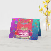 Birthday Cake Card Kaart (Gele Bloem)