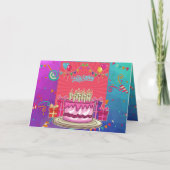 Birthday Cake Card Kaart (Voorkant)