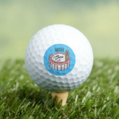 Birthday cake cartoon illustratie golfballen (Insitu Shirt)