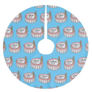 Birthday cake cartoon illustratie kerstboom rok