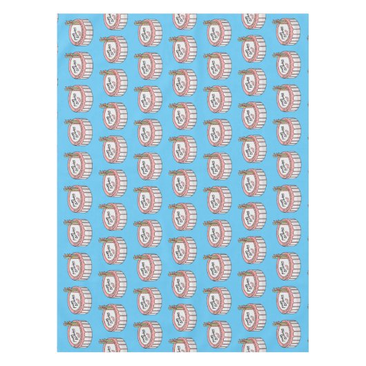 Birthday cake cartoon illustratie tafelkleed (Voorkant)