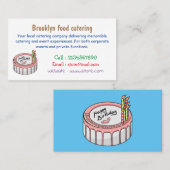 Birthday cake cartoon illustratie visitekaartje (Voorkant / Achterkant)