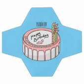 Birthday cake cartoon illustratie voetbal (Enkel)