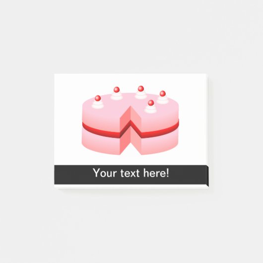 Birthday cake cartoon post-it® notes (Voorkant)