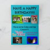 Birthday Cake Close Birthday Card Kaart (Binnen)