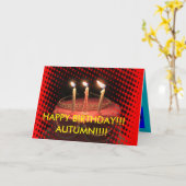 Birthday Cake Close Birthday Card Kaart (Gele Bloem)
