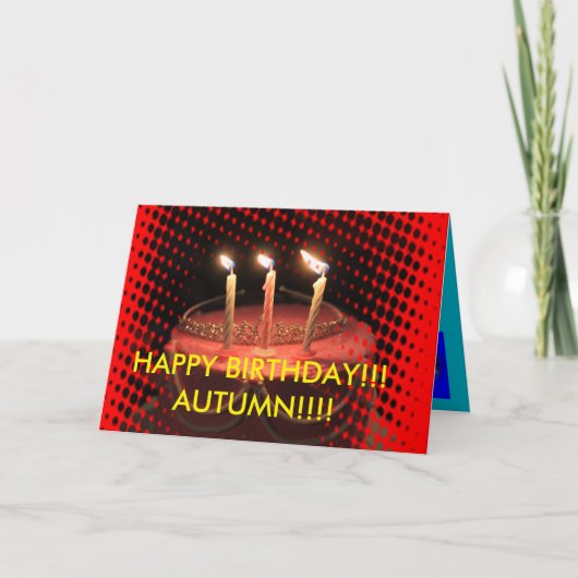 Birthday Cake Close Birthday Card Kaart (Voorkant)