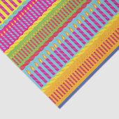 Birthday Cake Cute Colorful 1st Party Thema Tissuepapier (Detail)