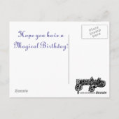 Birthday Cake Dragon Briefkaart (Achterkant)