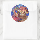 Birthday Cake Dragon Ronde Sticker (Tas)