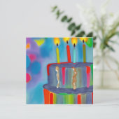 Birthday Cake Feestdagenkaart (Staand voorkant)