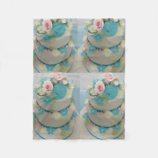 Birthday cake fleece blanket 
