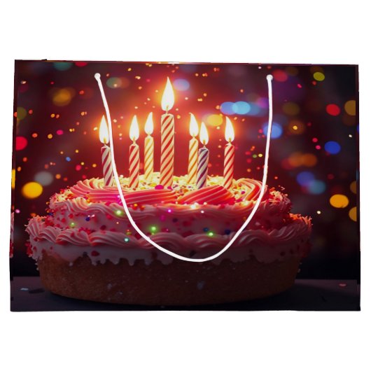 BIRTHDAY CAKE GROOT CADEAUZAKJE (Achterkant)