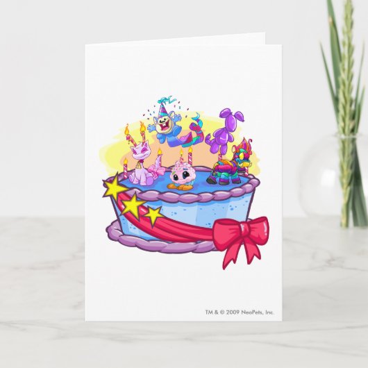 Birthday Cake Group Shot Kaart (Voorkant)