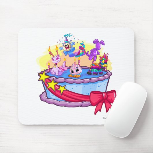 Birthday Cake Group Shot Muismat (Met muis)