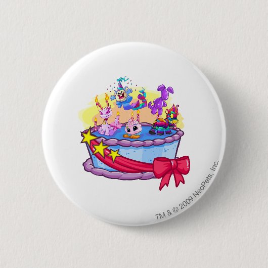Birthday Cake Group Shot Ronde Button 5,7 Cm (Voorkant)