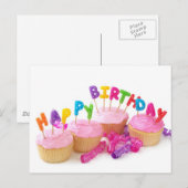 Birthday-cake-happy.jpg Briefkaart (Voorkant / Achterkant)