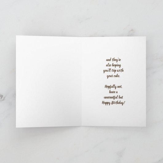 Birthday Cake Humor Hoop dat je Boxer Dogs Funny p Kaart (Binnen)