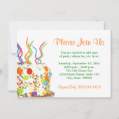 Birthday Cake Invitations Kaart (Voorkant)
