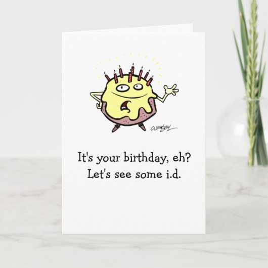 Birthday Cake Kaart (Voorkant)