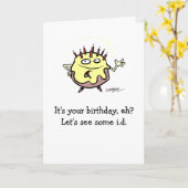 Birthday Cake Kaart (Gele Bloem)