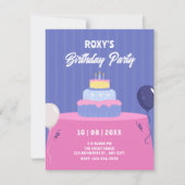 Birthday cake kaart (Voorkant)