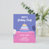 Birthday cake kaart (Staand voorkant)