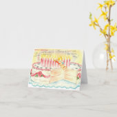 Birthday Cake Kaart (Gele Bloem)