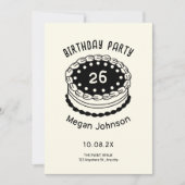 Birthday cake kaart (Voorkant)