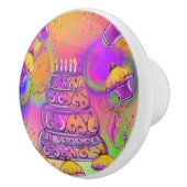 Birthday Cake Keramische Knop (Rechts)