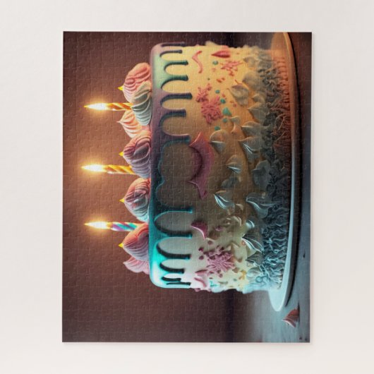 Birthday Cake Legpuzzel (Verticaal)