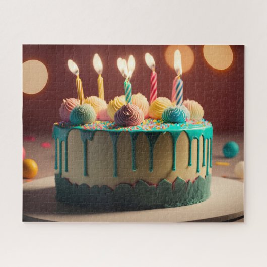 Birthday Cake Legpuzzel (Horizontaal)