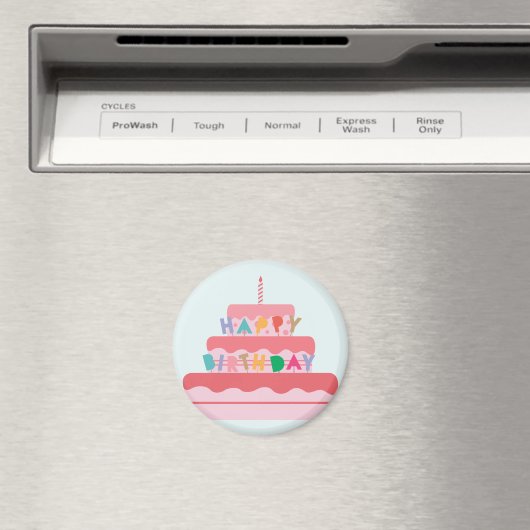 Birthday Cake Magnet (Insitu (Vaatwasser))