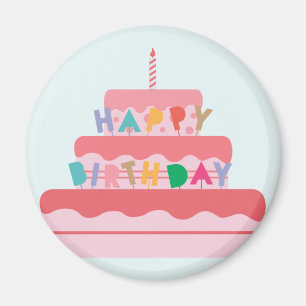 Birthday Cake Magnet