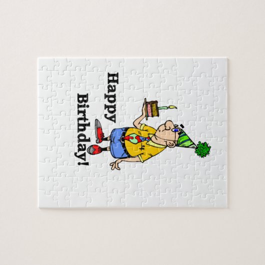 Birthday Cake - Man Legpuzzel (Horizontaal)
