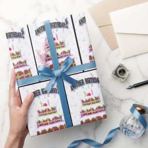 Birthday Cake met Confetti Cadeaupapier