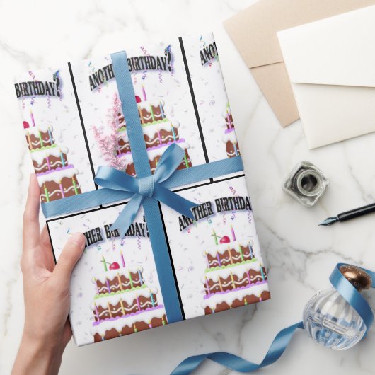Birthday Cake met Confetti Cadeaupapier (Geschenken)