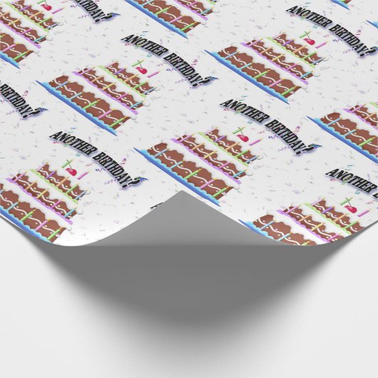 Birthday Cake met Confetti Cadeaupapier (Hoek)