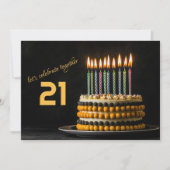 Birthday Cake met kaarsen Kaart (Voorkant)