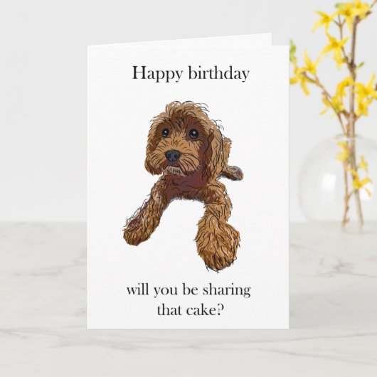 Birthday cake - met Rebel Rupert Kaart (Gele Bloem)