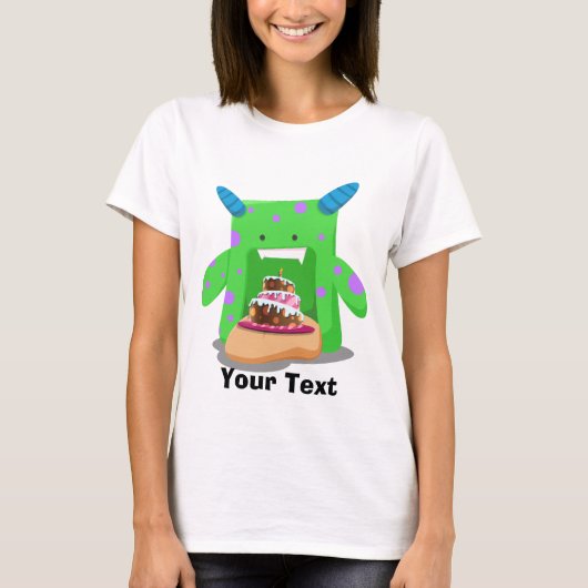 Birthday Cake Monster T-shirt (Voorkant)