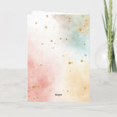 Birthday Cake Motif Card Folded Blank Inside Kaart (Achterkant)