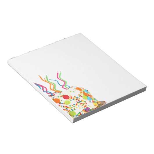 Birthday Cake Notitieblok (Schuin)