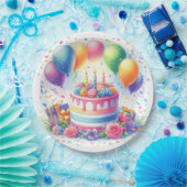 Birthday Cake Papieren Bordje (Feest)