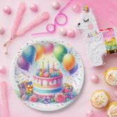 Birthday Cake Papieren Bordje (Feest)