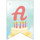 Birthday Cake - Party Bunting Flags Banner (Derde vlag)
